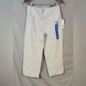 NWT S.C. & Co Tummy Control Pants - Blue and White